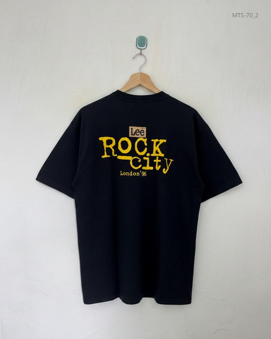 Shop Premium Condition Black Cotton Mens Tshirts by Lee for Men at OTS - Online Thrift Store Pakistan (MTS-70)
