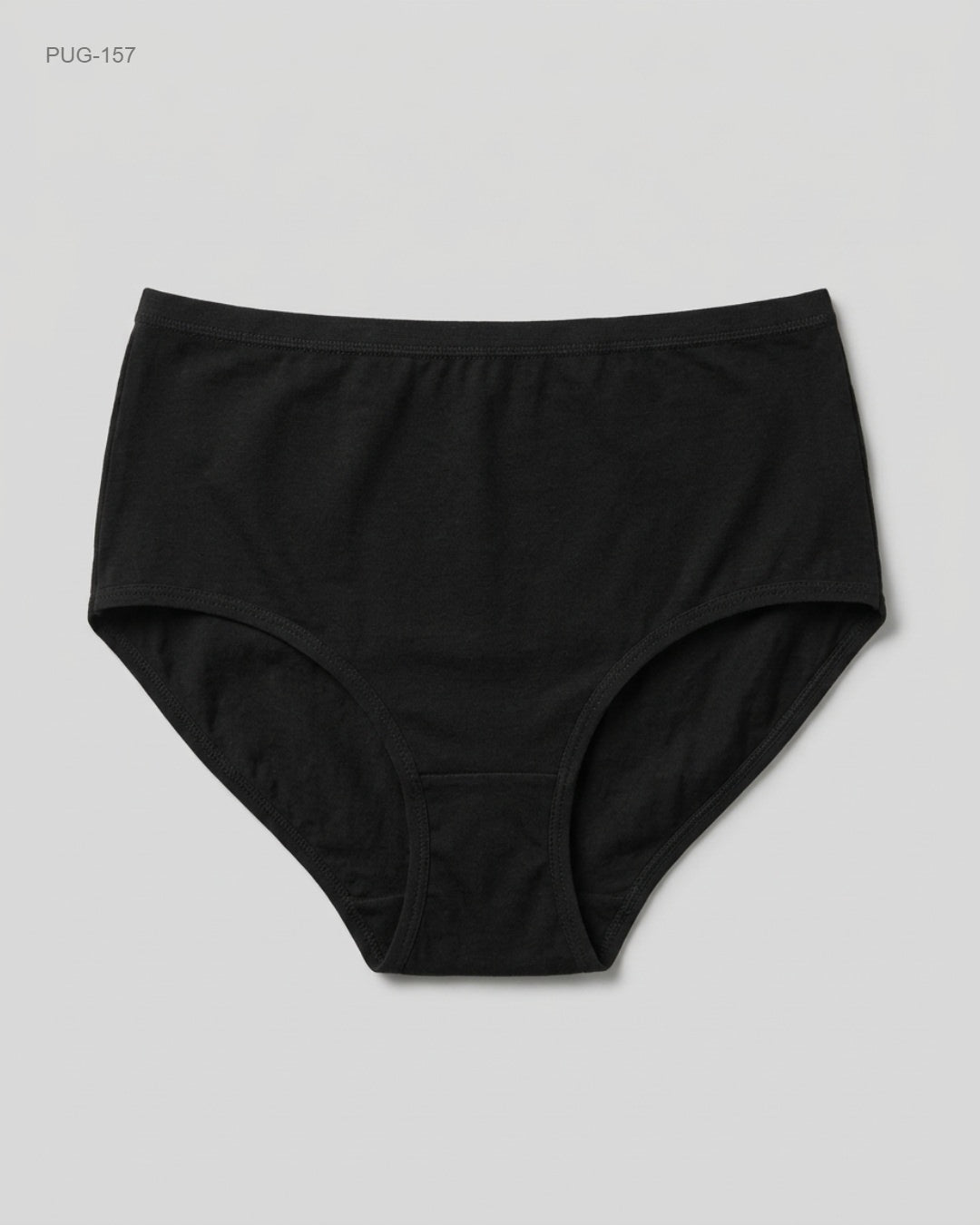 UNKNOWN Black High-Waist Cotton Briefs buy preloved clothing online Pakistan