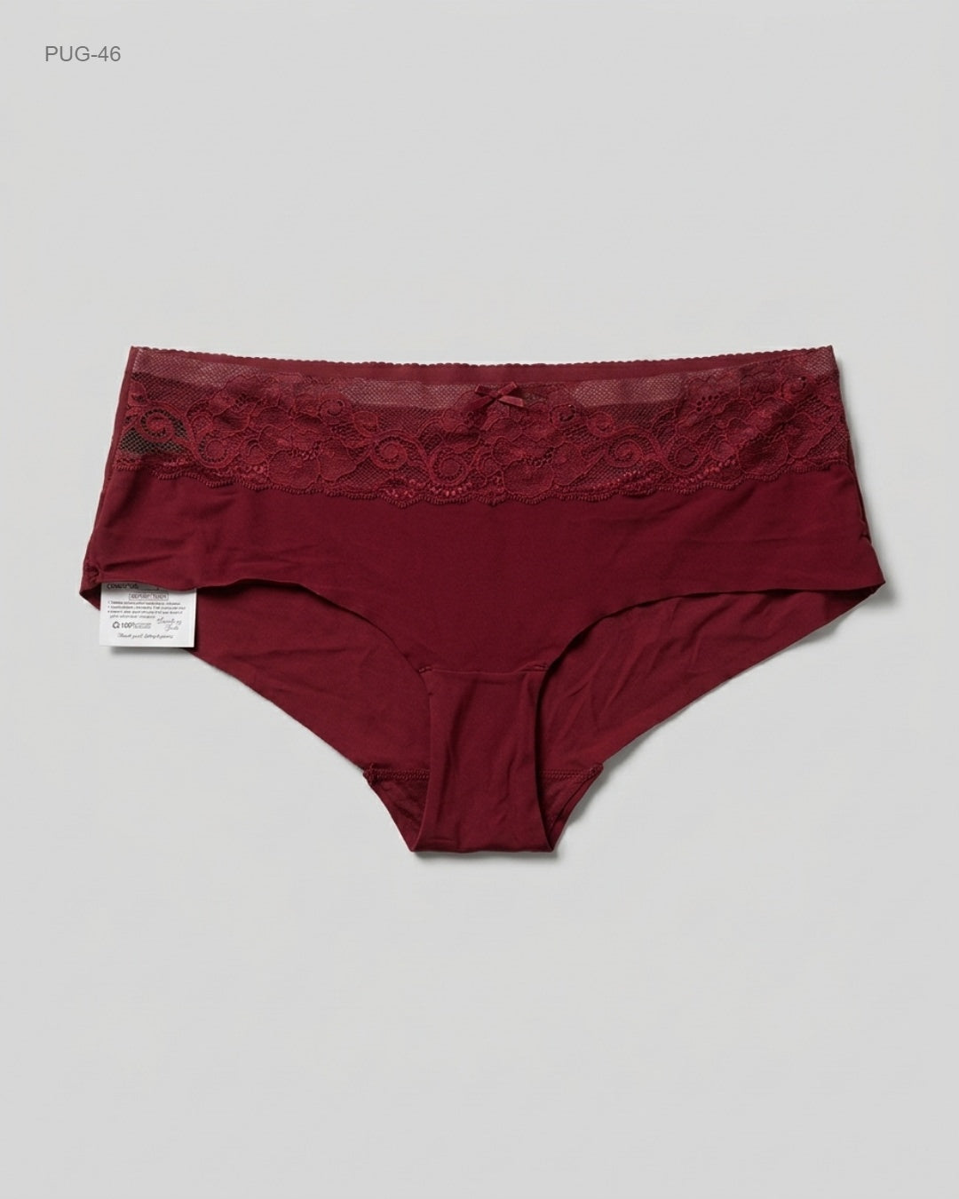 UNKNOWN Red Lace-Trim Hipster Panties buy preloved clothing online Pakistan