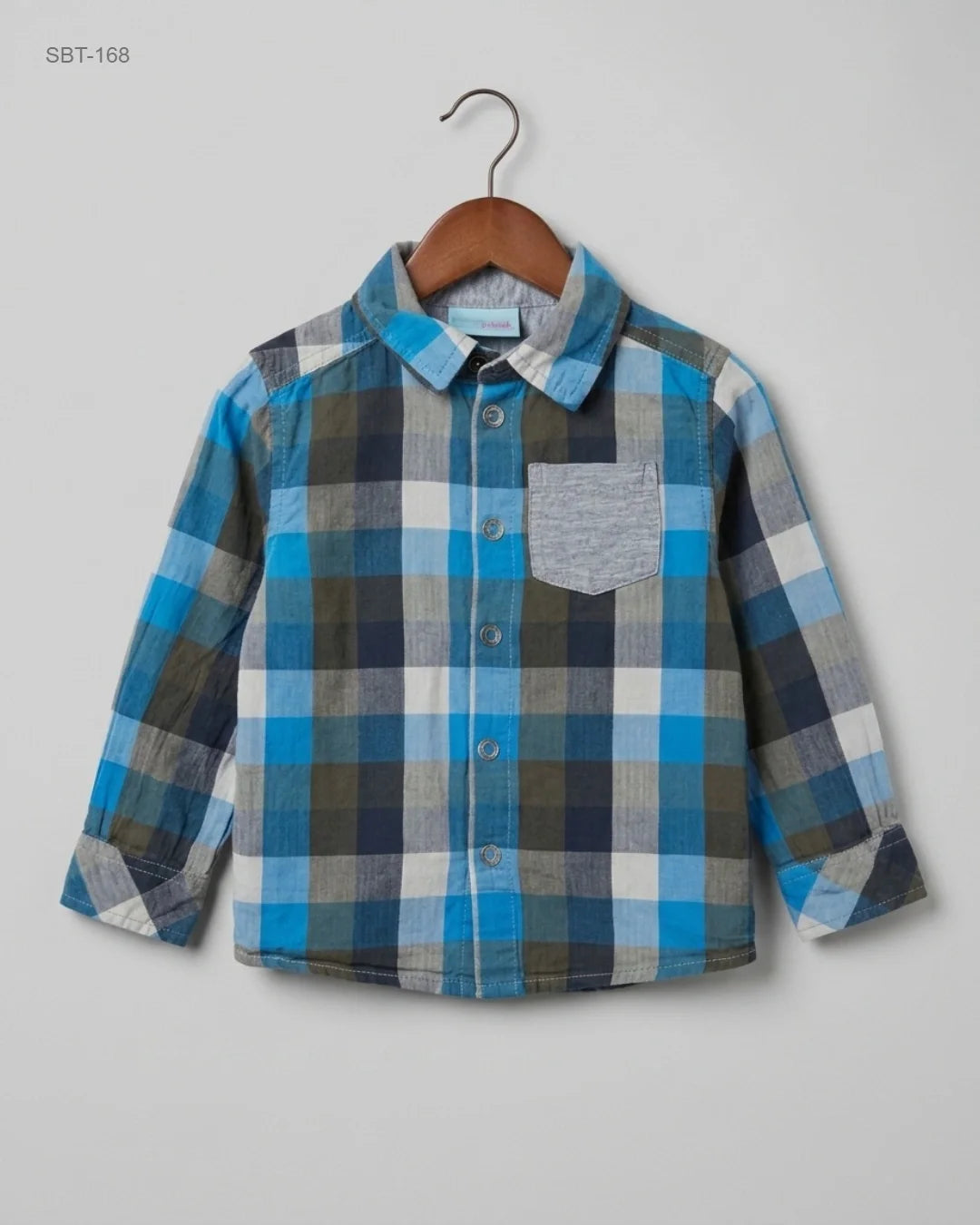 Boys Summer Tops | TOPOMINI | Preloved Branded | Blue Cotton | Premium | OTS Thrift Store Lahore Pakistan