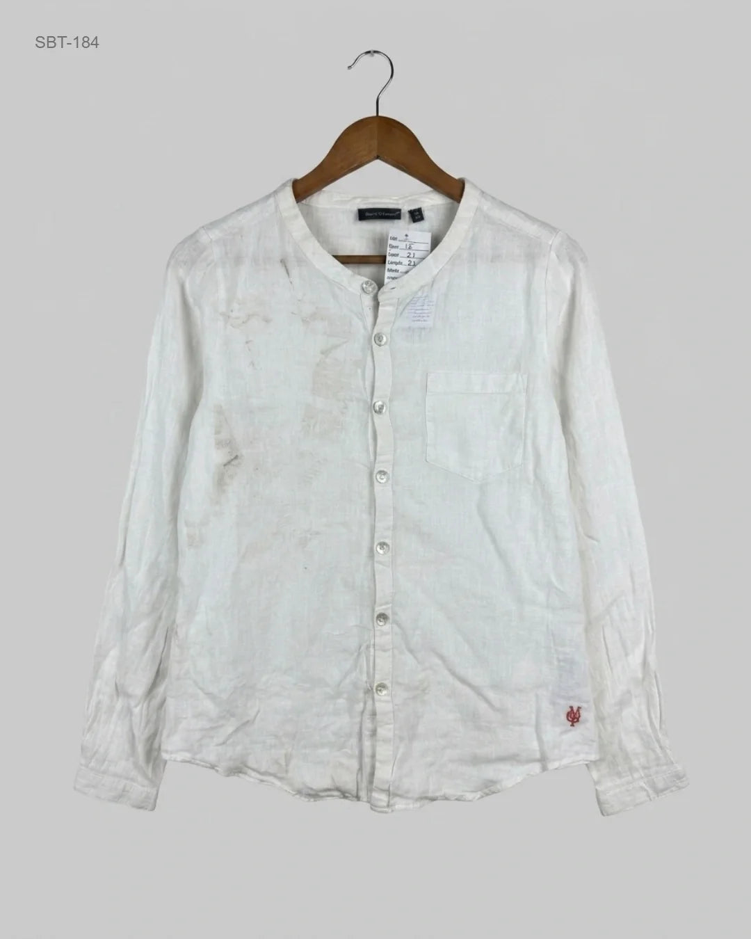 Shop Excellent Boys Summer Tops by Marc o polo | Preloved Branded Clothes | White Cotton | Boys | OTS Thrift Store Peshawar Pakistan