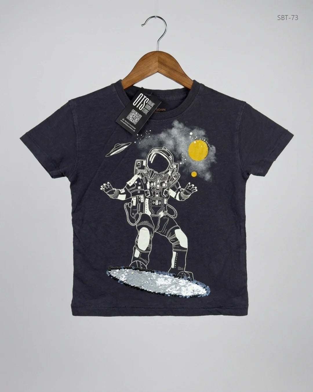 Boys Summer Tops | JOHN LEWIS | Preloved Branded | Black Cotton | Premium | OTS Thrift Store Peshawar Pakistan