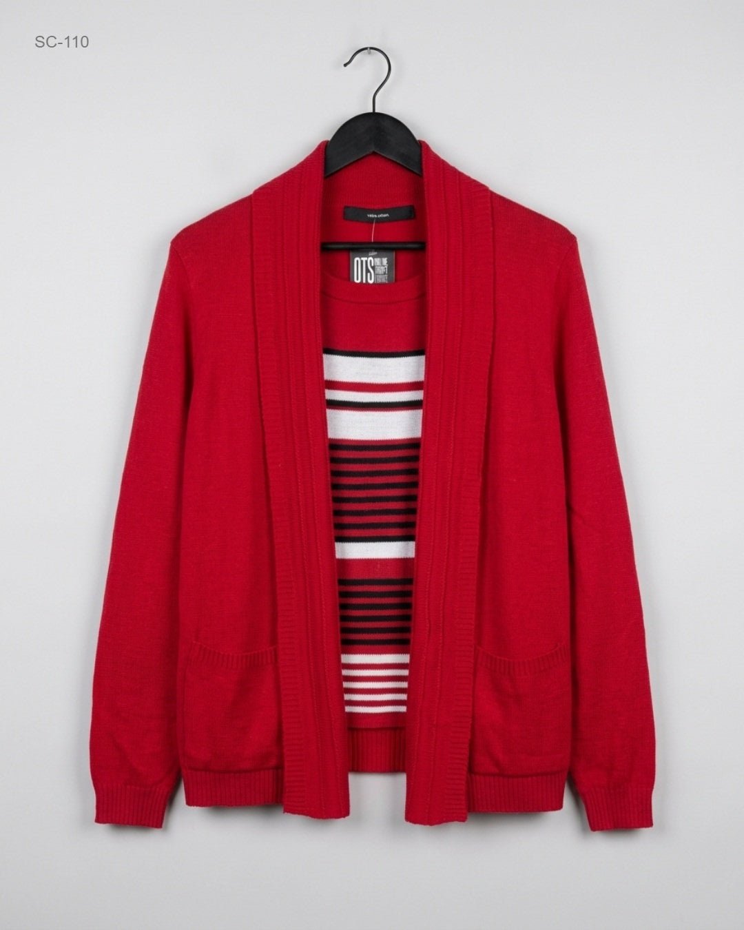 Secondhand Branded Short Cardigans by VERO MODA, Red Acrylic fabric, Premium condition, for - Online Thrift Shop Karachi Pakistan