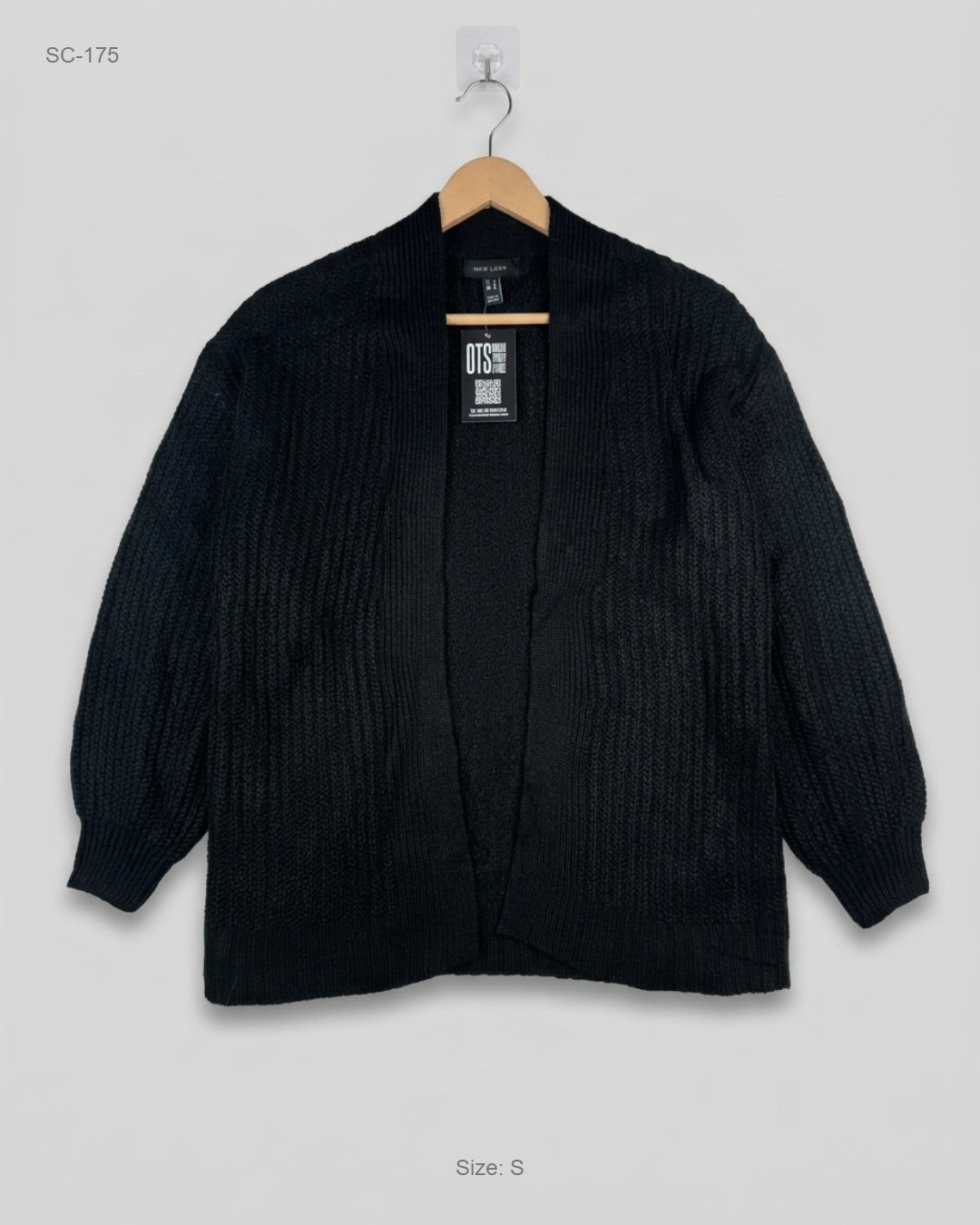 Premium Condition Short Cardigans | Preloved New Look | Black Acrylic | Thrift Shop for Karachi Pakistan | OTS