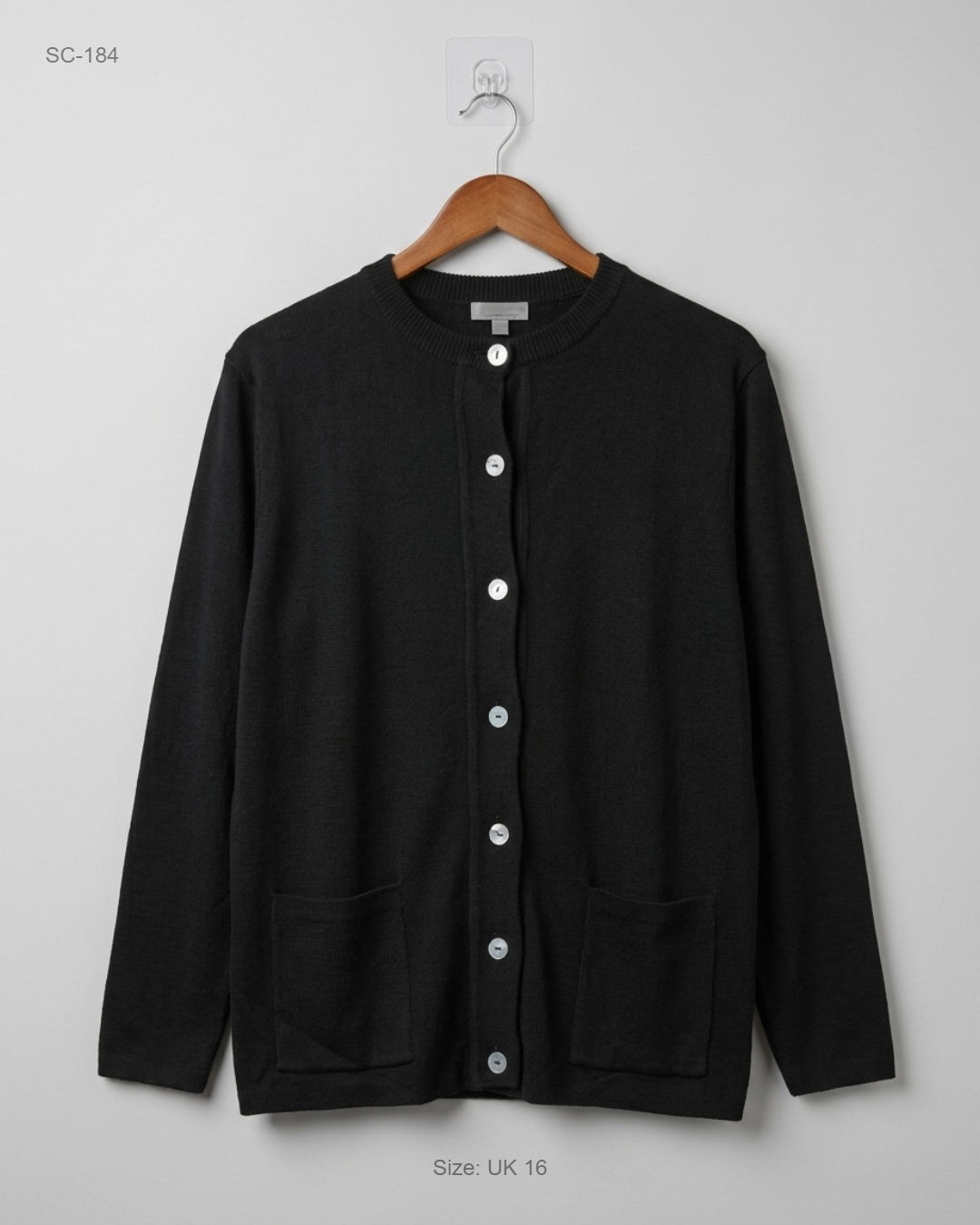 Secondhand Branded Short Cardigans by CUT LABEL, Black Acrylic fabric, Premium condition, for - Online Thrift Shop Peshawar Pakistan