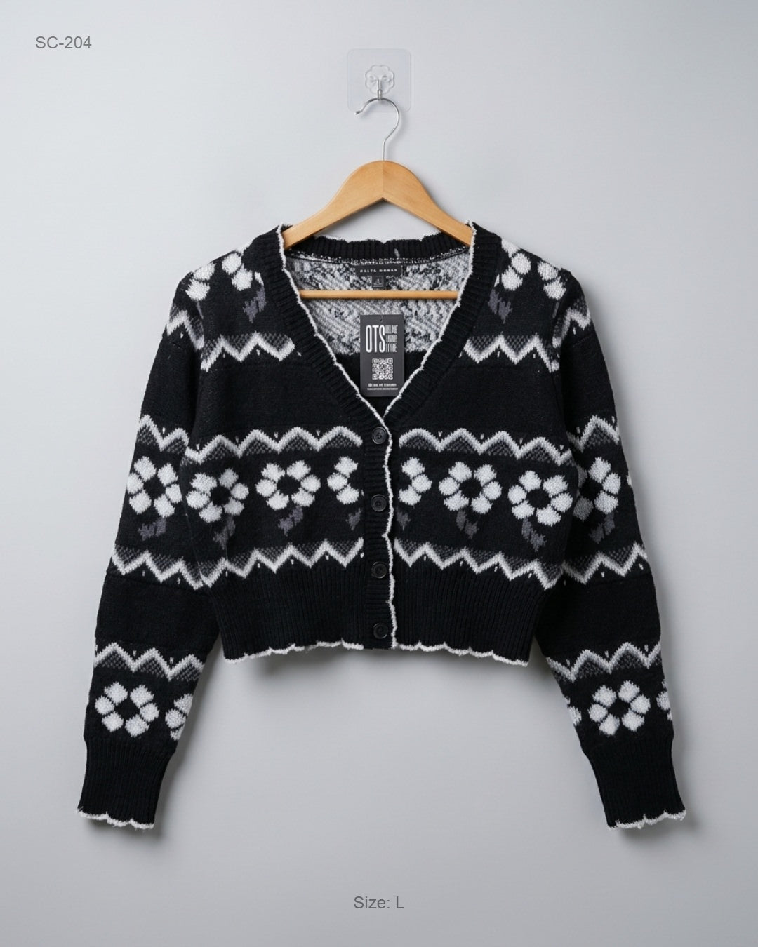 Short Cardigans | HAUTEMONDE | Preloved Branded | Black Polyester | Premium | OTS Thrift Store Peshawar Pakistan