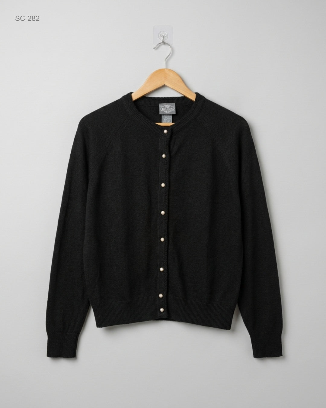 Designers Black Pearl Button Cardigan buy preloved clothing online Pakistan