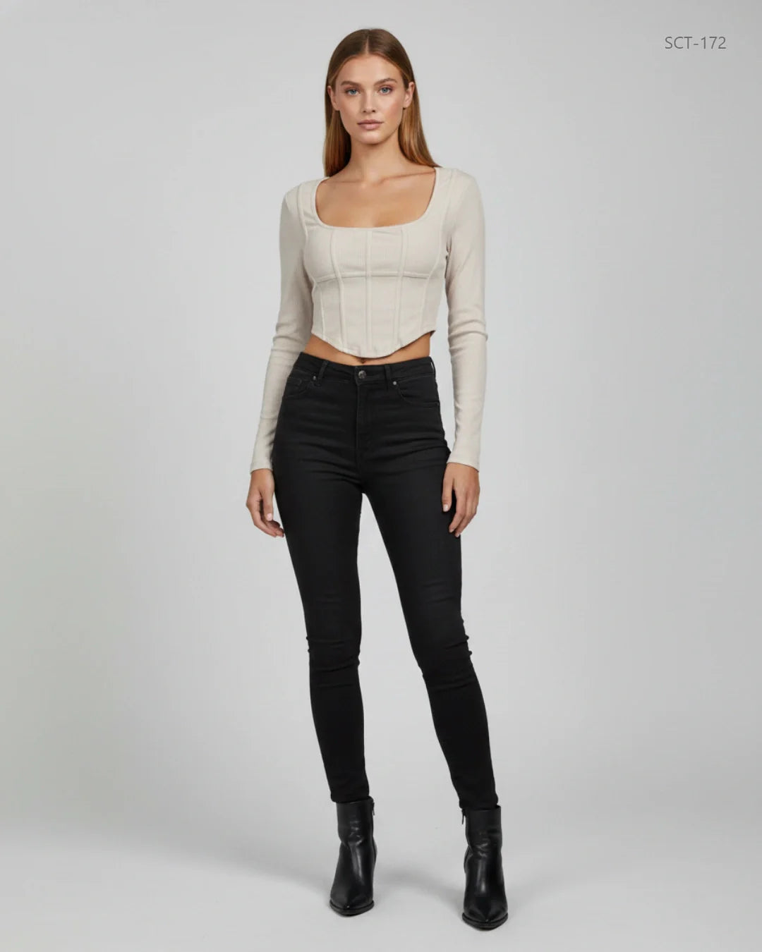 SHEIN Beige Summer Crop Tops (SCT-172)