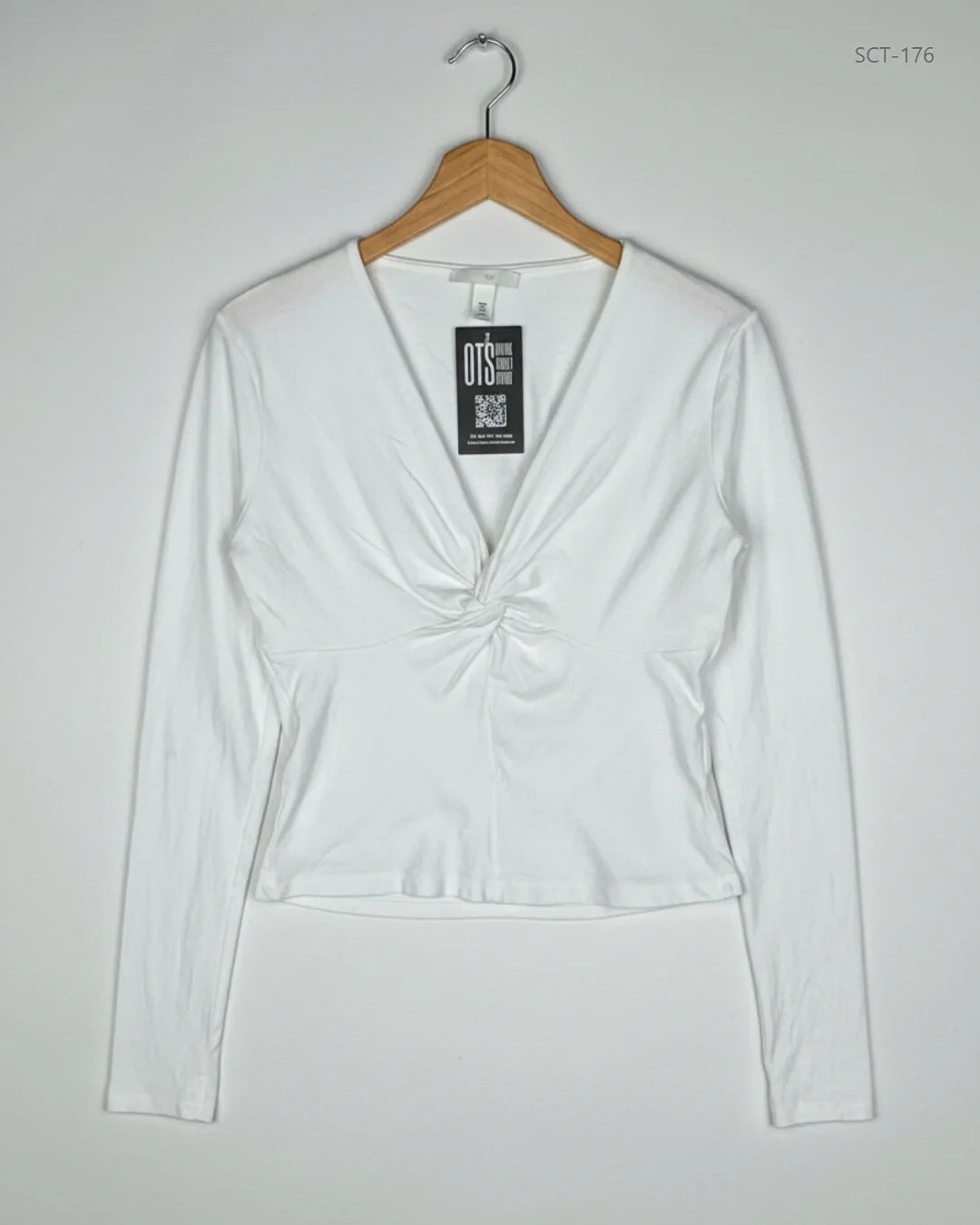 UK Imported secondhand Summer Crop Tops - H&M brand, White Cotton, Premium condition, for Womens - Online Thrift Store Lahore Pakistan