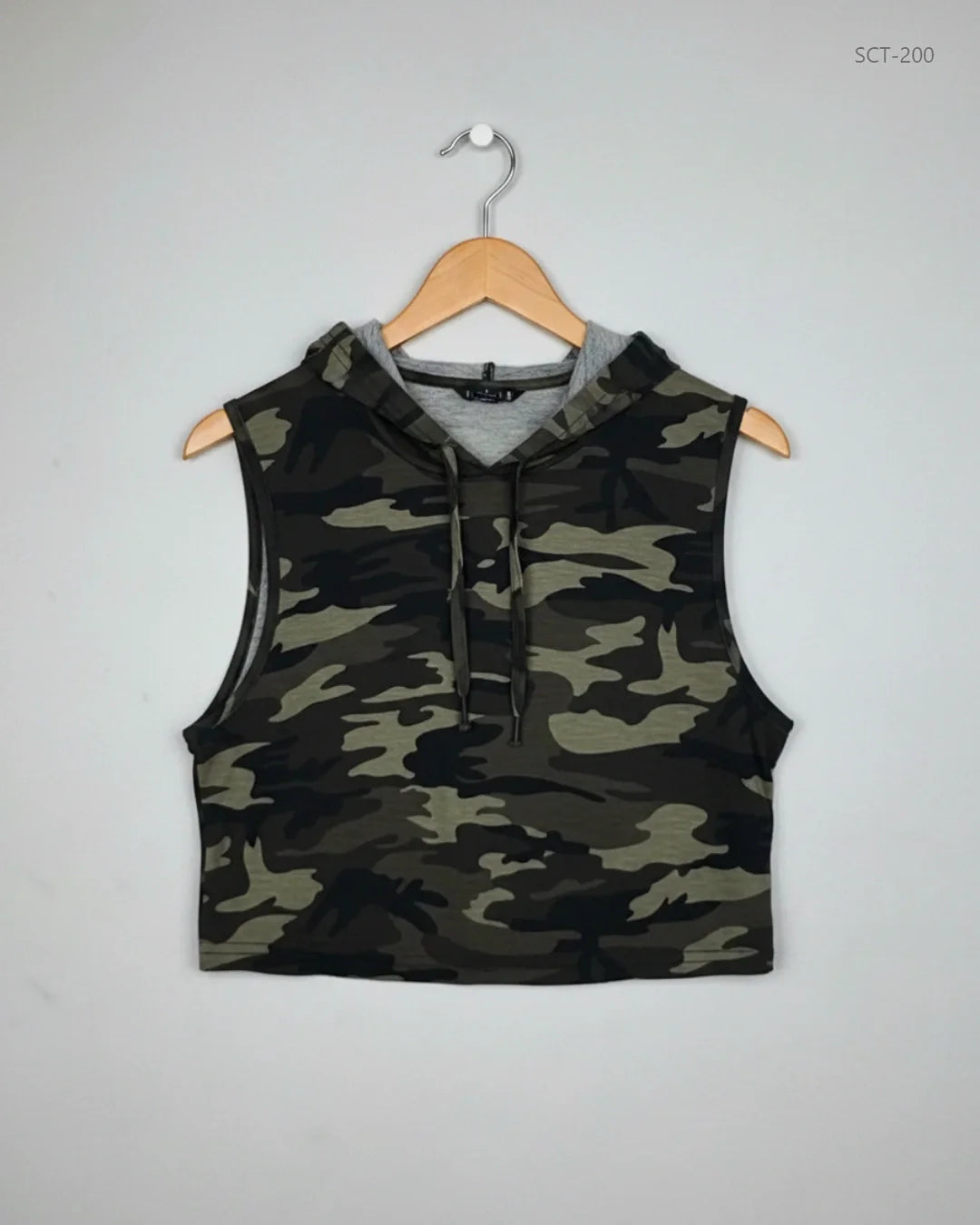 Shop Premium Summer Crop Tops by Shein | Preloved Branded Clothes | Army Green Polyester | Womens | OTS Thrift Store Peshawar Pakistan