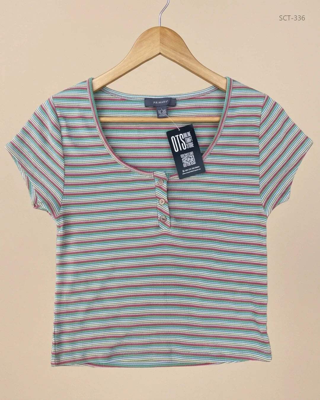 Preloved Premium Summer Crop Tops by Primark, Multi Polyester for Womens - OTS Thrift Shop Islamabad Pakistan