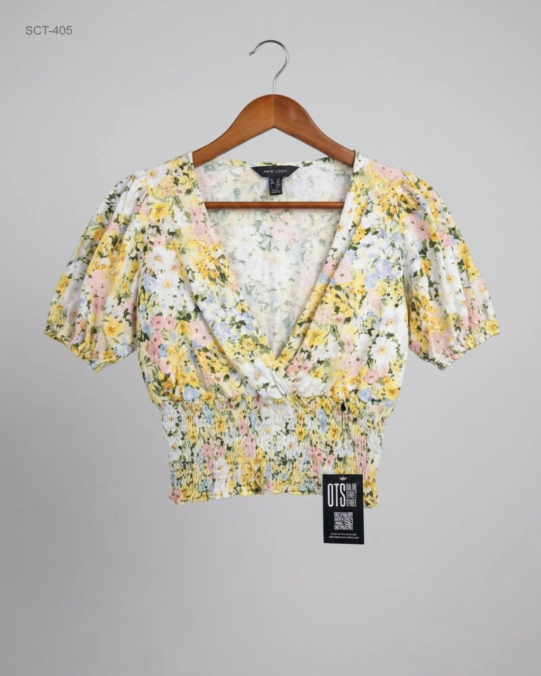 Premium Condition Summer Crop Tops | Preloved New Look | Yellow Cotton | Thrift Shop for Womens Peshawar Pakistan | OTS