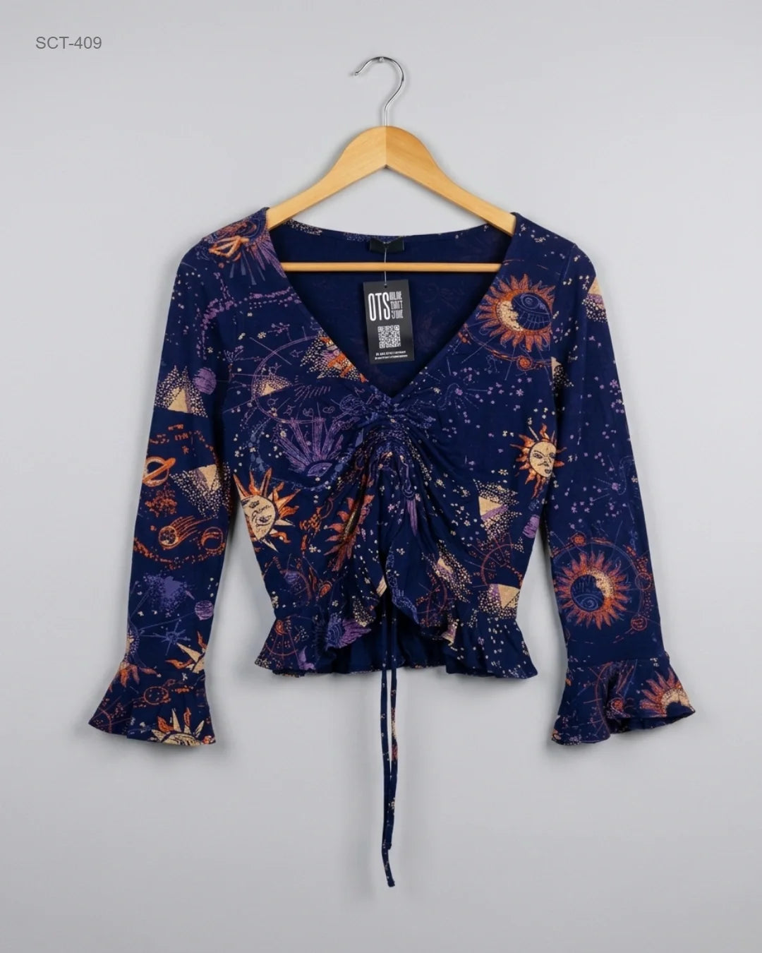 UK Imported secondhand Summer Crop Tops - Unknown brand, Purple Cotton, Premium condition, for Womens - Online Thrift Store Lahore Pakistan