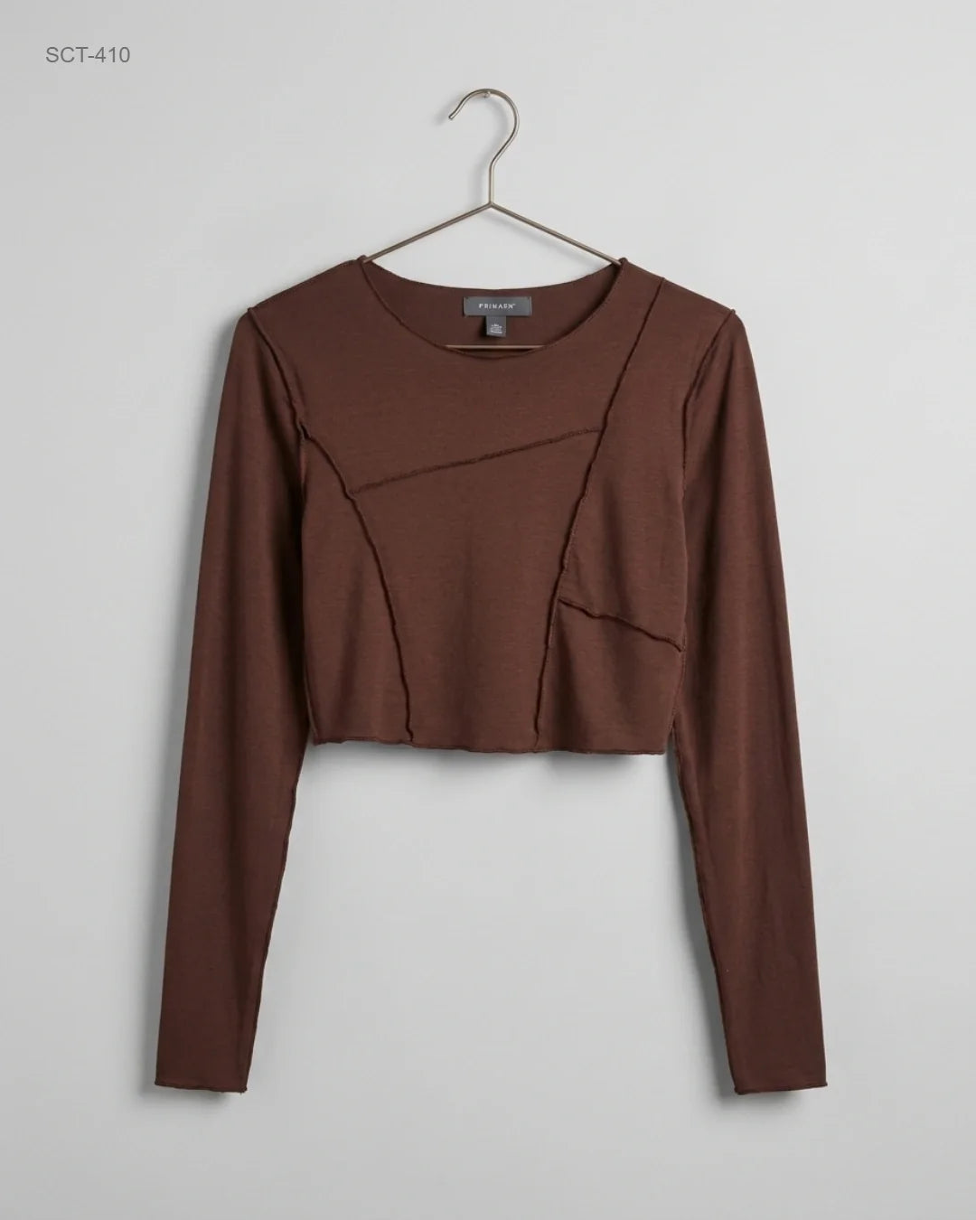 Premium Condition Summer Crop Tops | Preloved Primark | Brown Polyester | Thrift Shop for Womens Islamabad Pakistan | OTS