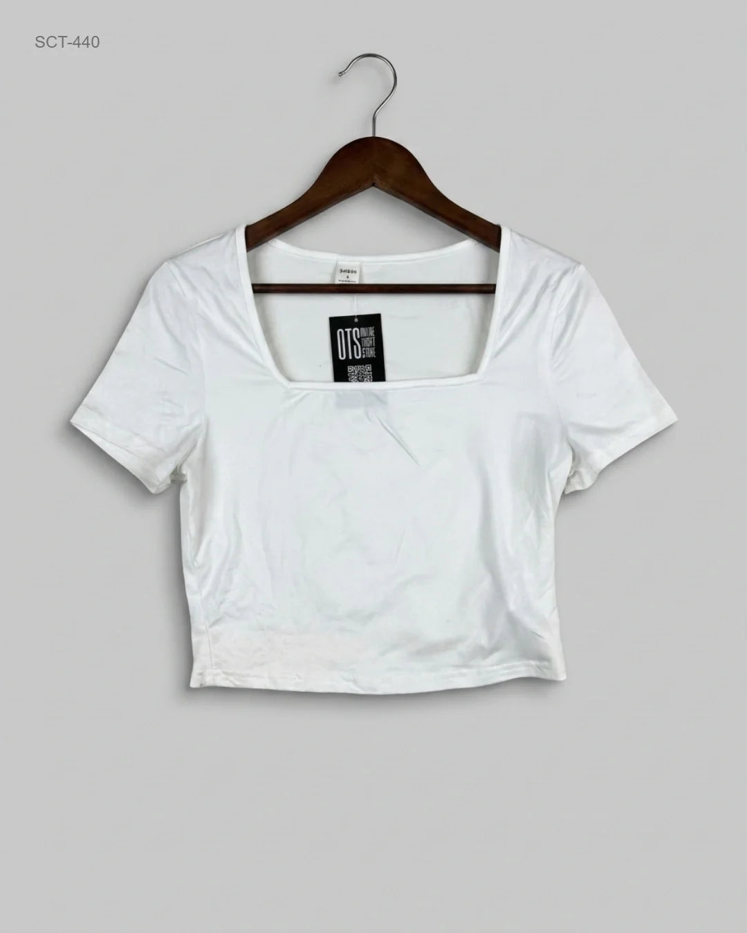 Summer Crop Tops | Shein | Preloved Branded | White Polyester | Premium | OTS Thrift Store Karachi Pakistan