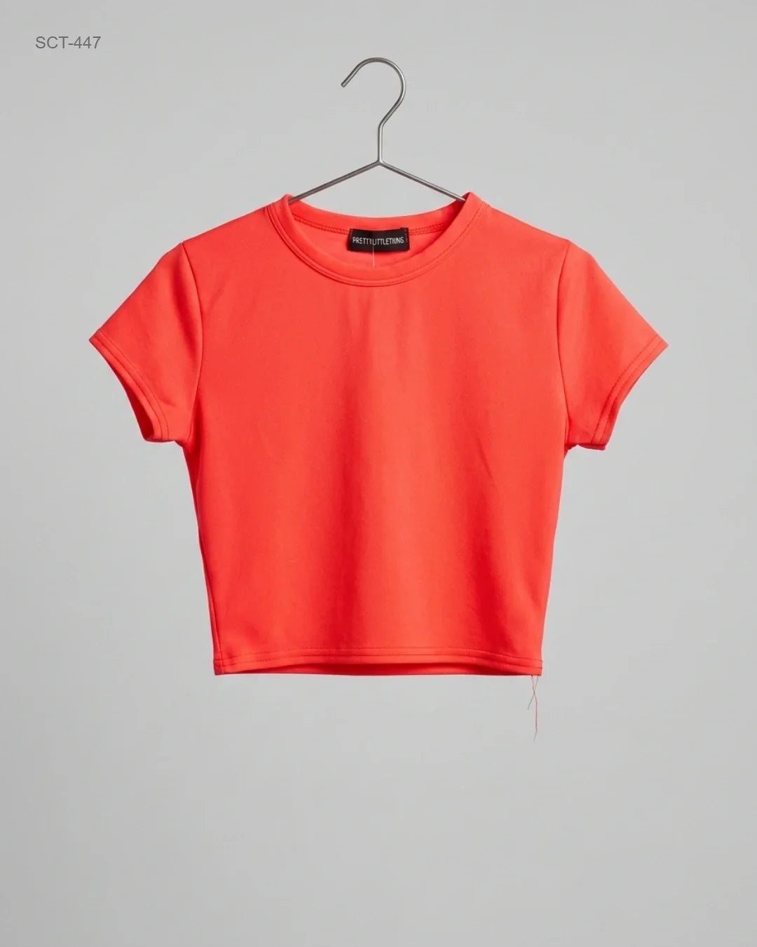 Shop Premium Summer Crop Tops by PRETTY LITTLE THING | Preloved Branded Clothes | Pink Polyester | Womens | OTS Thrift Store Islamabad Pakistan