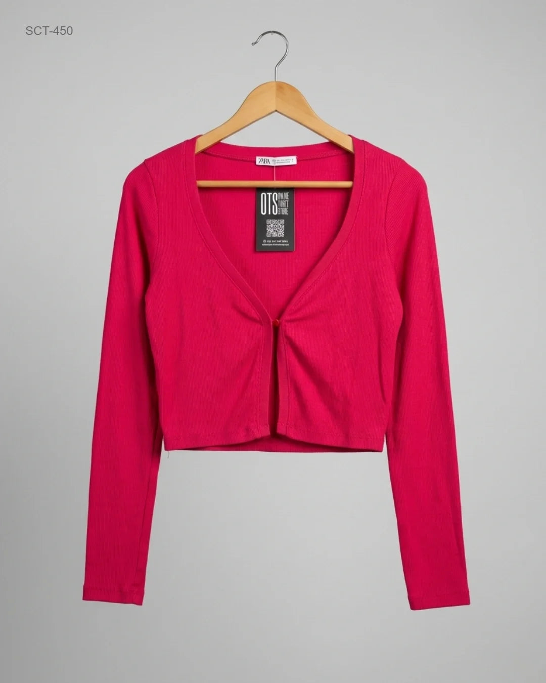 UK Imported secondhand Summer Crop Tops - Zara brand, Pink Cotton, Premium condition, for Womens - Online Thrift Store Lahore Pakistan