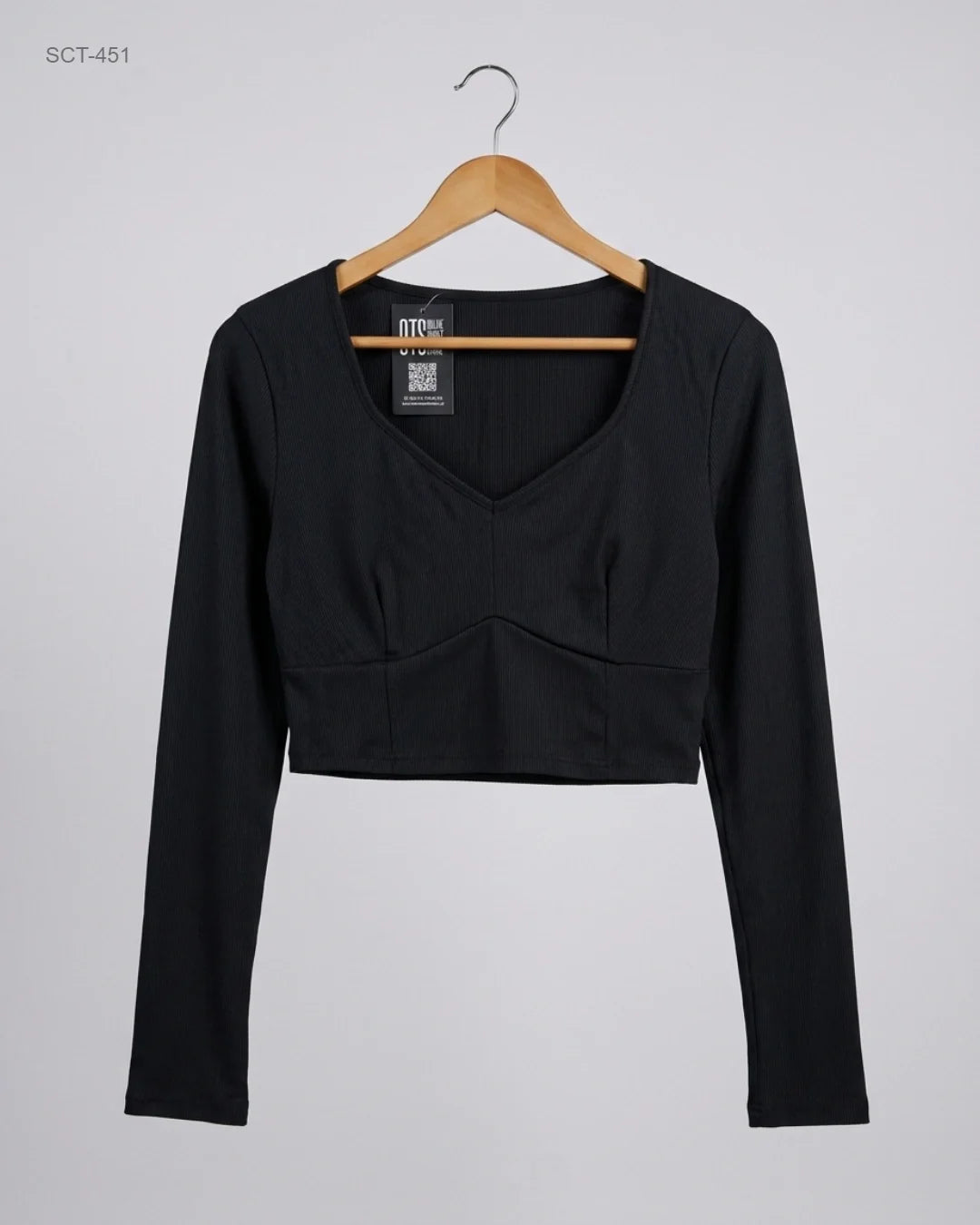 Secondhand Branded Summer Crop Tops by YOZY, Black Polyester fabric, Premium condition, for Womens - Online Thrift Shop Peshawar Pakistan