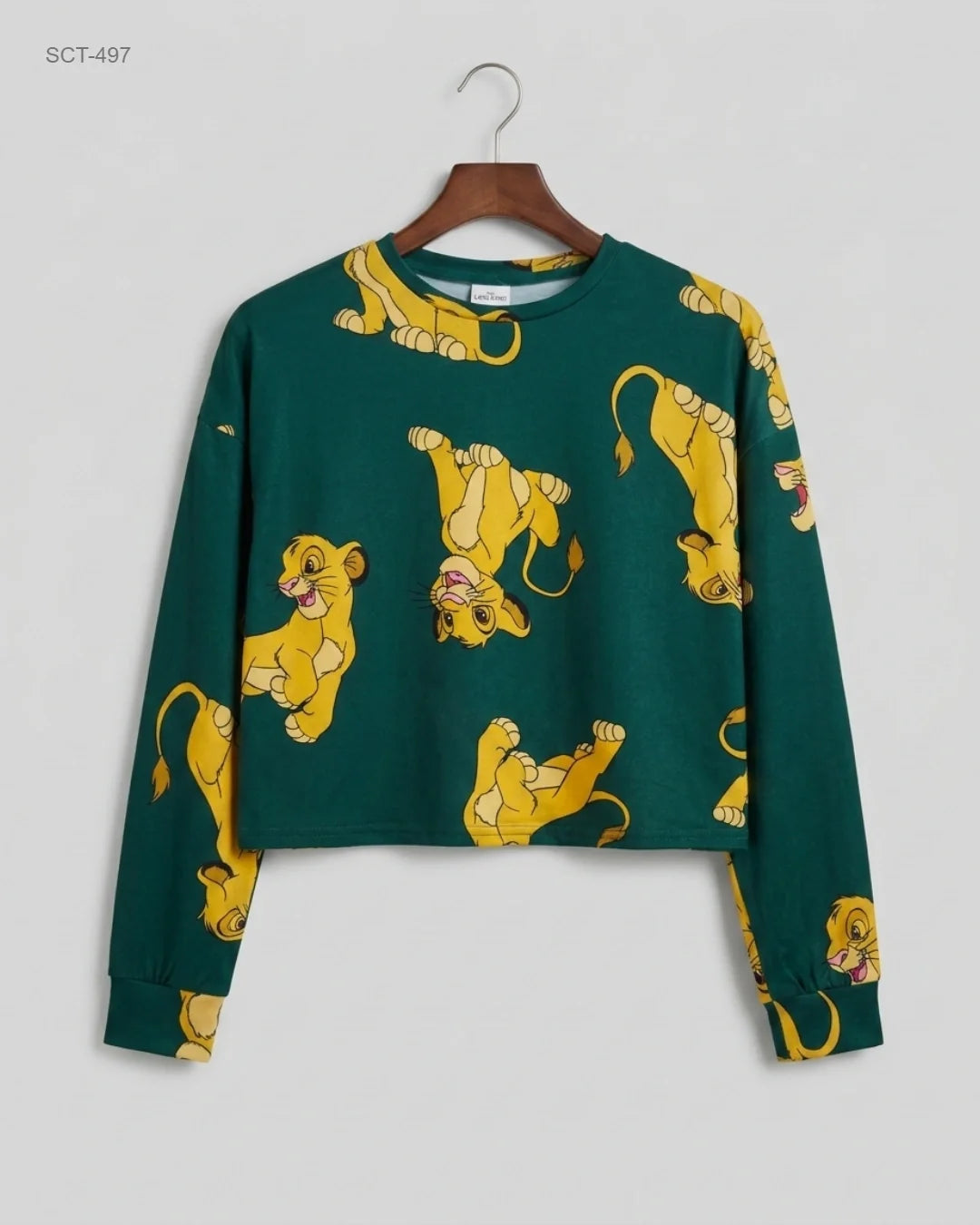 UK Imported secondhand Summer Crop Tops - Disney brand, Green Polyester, Premium condition, for Womens - Online Thrift Store Karachi Pakistan