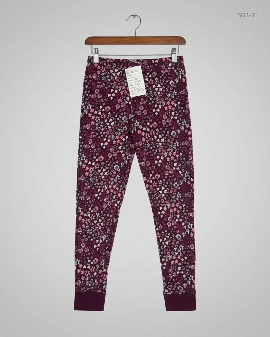 Preloved Premium Girls Summer Bottoms by George, Maroon Cotton for Girls - OTS Thrift Shop Lahore Pakistan