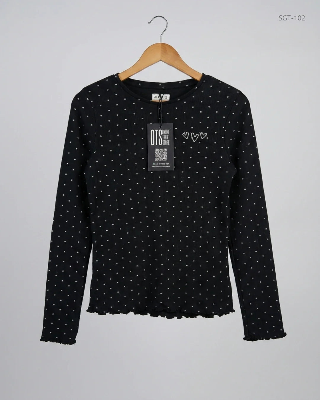 Shop Premium Girls Summer Tops by F&F | Preloved Branded Clothes | Black Cotton | Girls | OTS Thrift Store Islamabad Pakistan