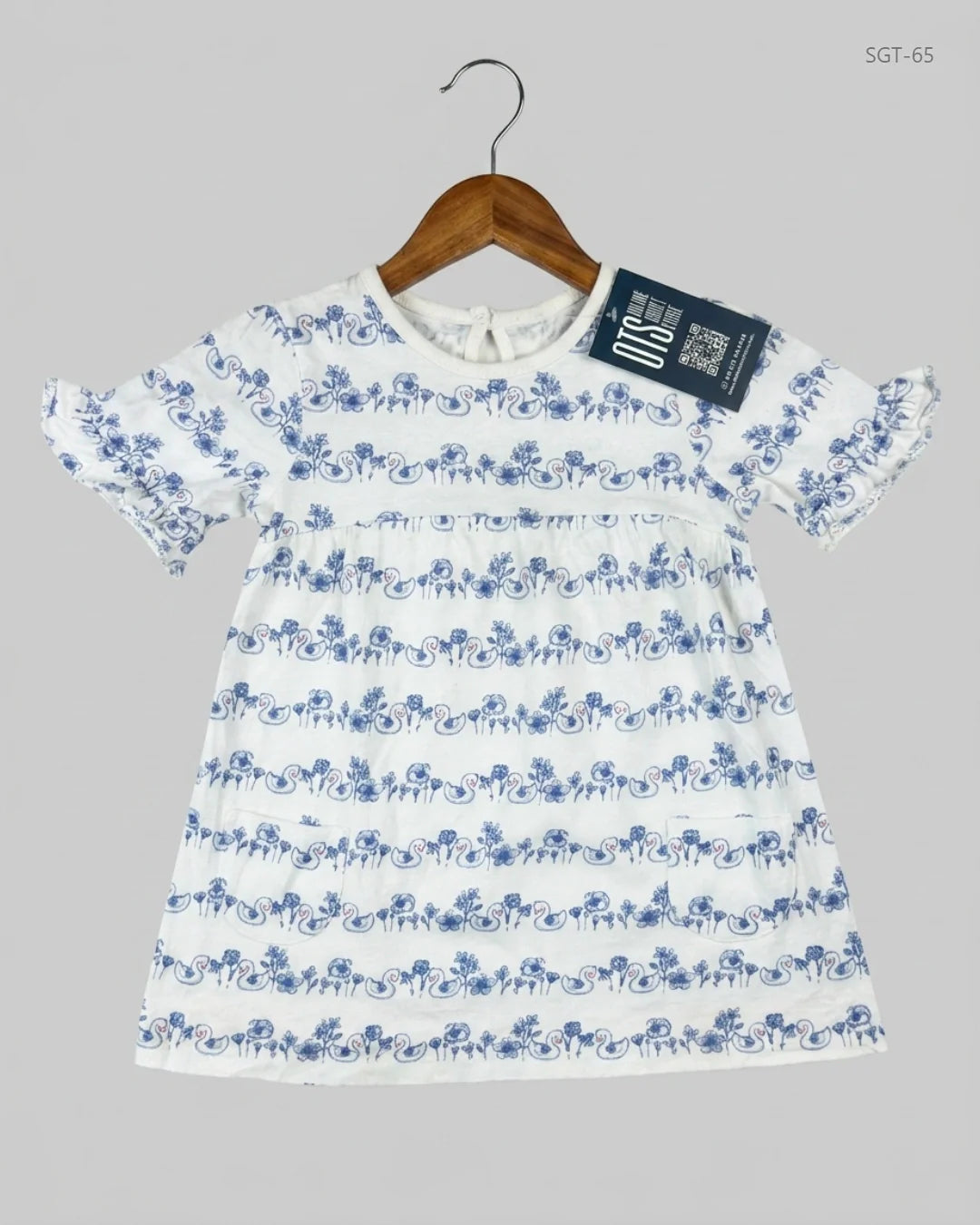 Girls Summer Tops | George | Preloved Branded | White Cotton | Premium | OTS Thrift Store Peshawar Pakistan