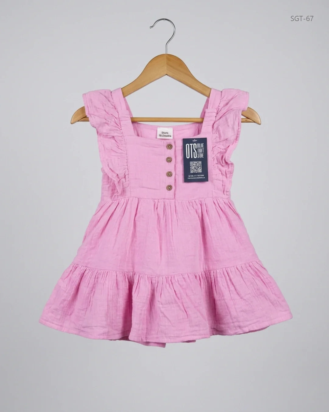 Secondhand Branded Girls Summer Tops by SO CUTE, Pink Cotton fabric, Premium condition, for Girls - Online Thrift Shop Lahore Pakistan