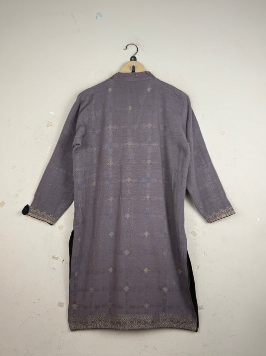 Preloved Summer Kurti by CUT LABEL in Brown Cotton for Womens - Premium Condition | OTS Pakistan (SK-108)