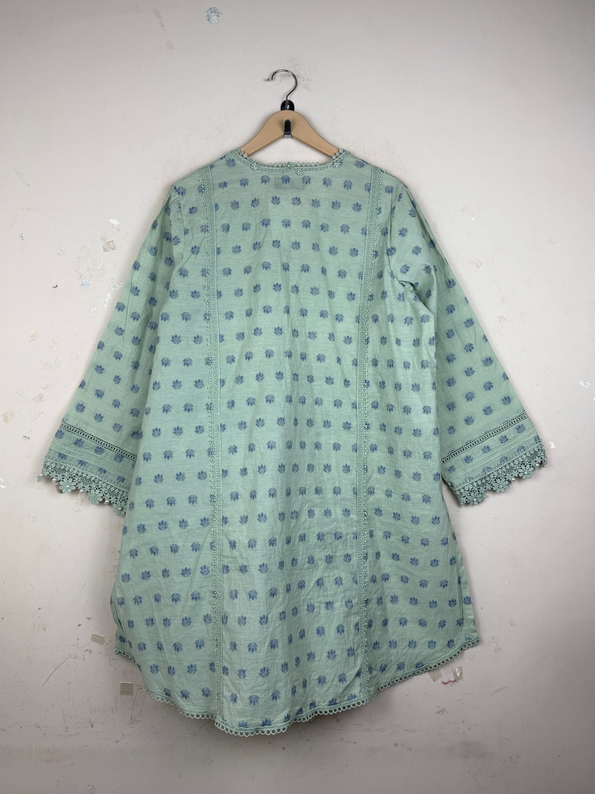 Find Excellent Pistachio Summer Kurti by SANA SAFINAZ for Womens | Shop OTS Thrift Store Pakistan (SK-137)