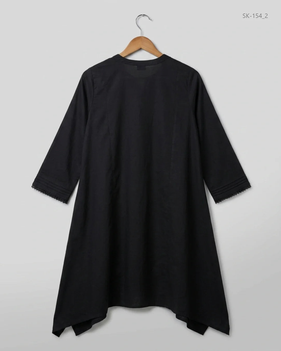 Preloved Summer Kurti by EGO in Black Lawn for Womens - Premium Condition | OTS Pakistan (SK-154)
