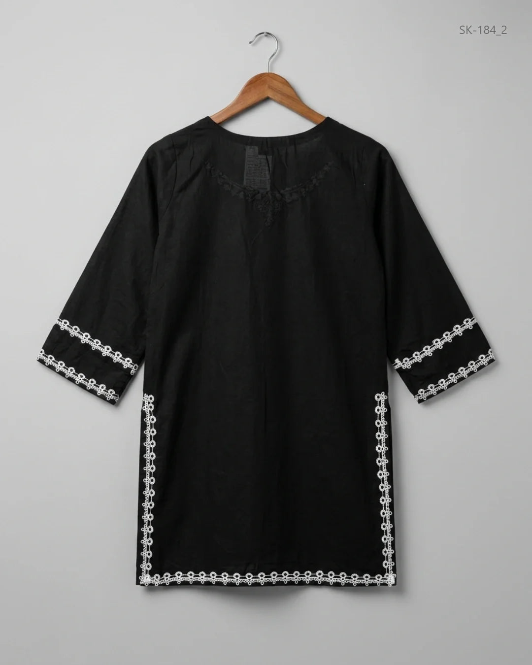 Find Premium Black & White Summer Kurti by AGHA NOOR for Womens | Shop OTS Thrift Store Pakistan (SK-184)
