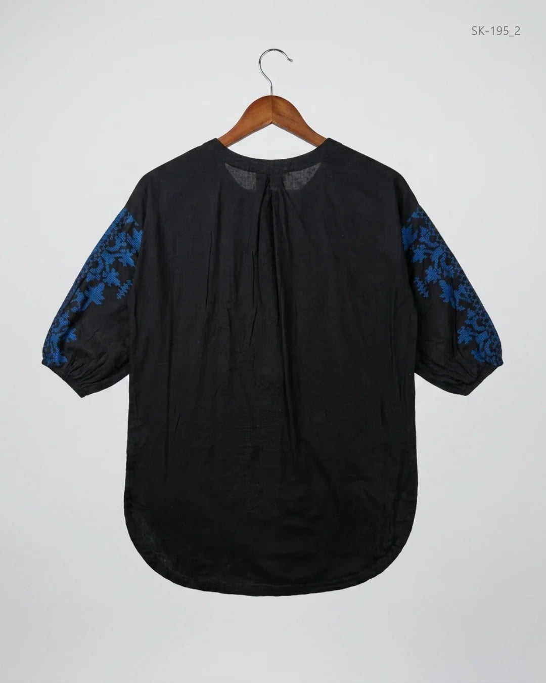 Preloved Summer Kurti by KHAADI in Black Lawn for Womens - Premium Condition | OTS Pakistan (SK-195)