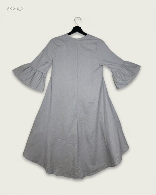 Find Premium Brown Summer Kurti by CUT LABEL for Womens | Shop OTS Thrift Store Pakistan (SK-216)