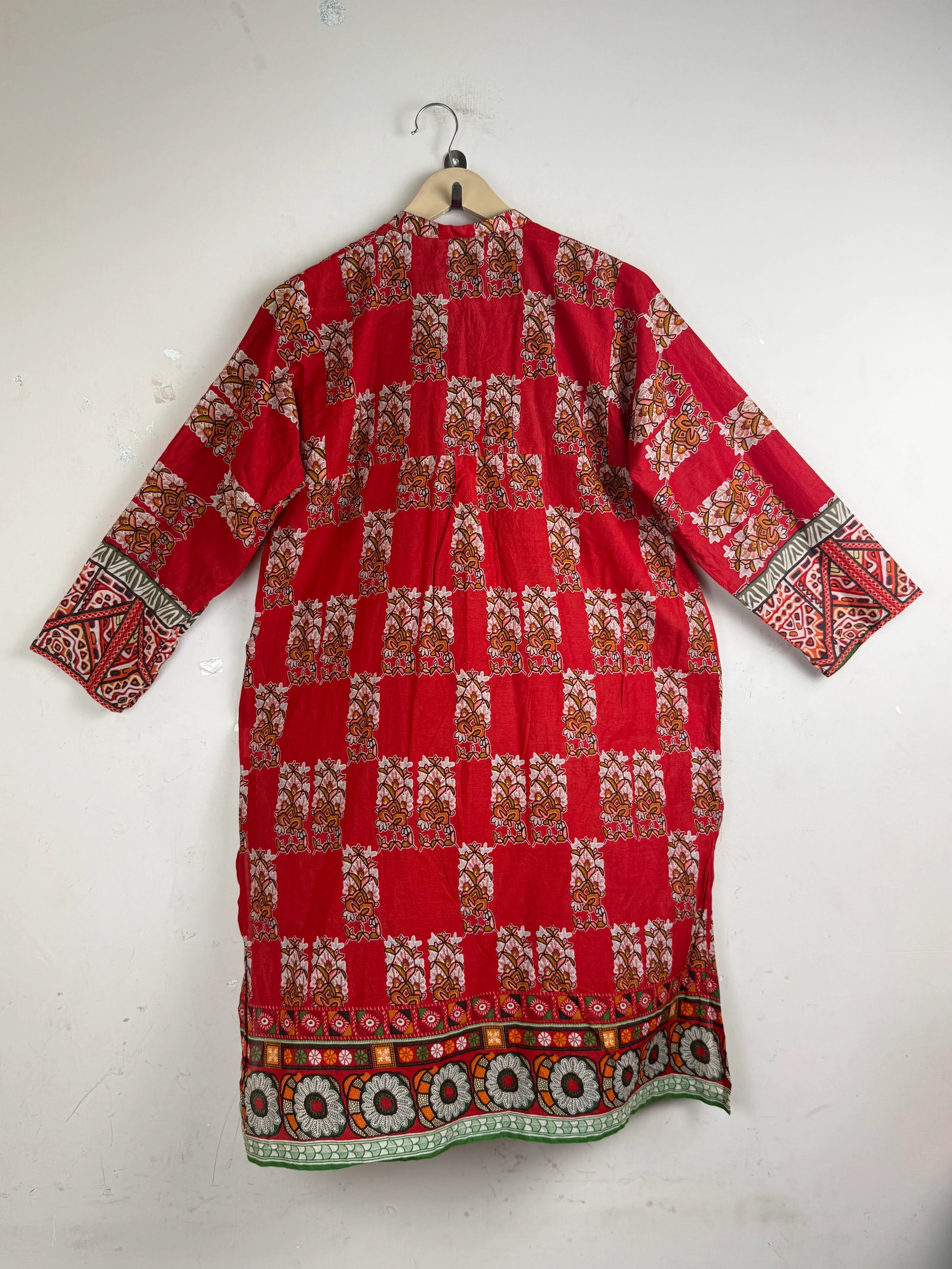 Preloved Summer Kurti by KHAADI in Red Lawn for Women - Premium Condition | OTS Pakistan (SK-64)