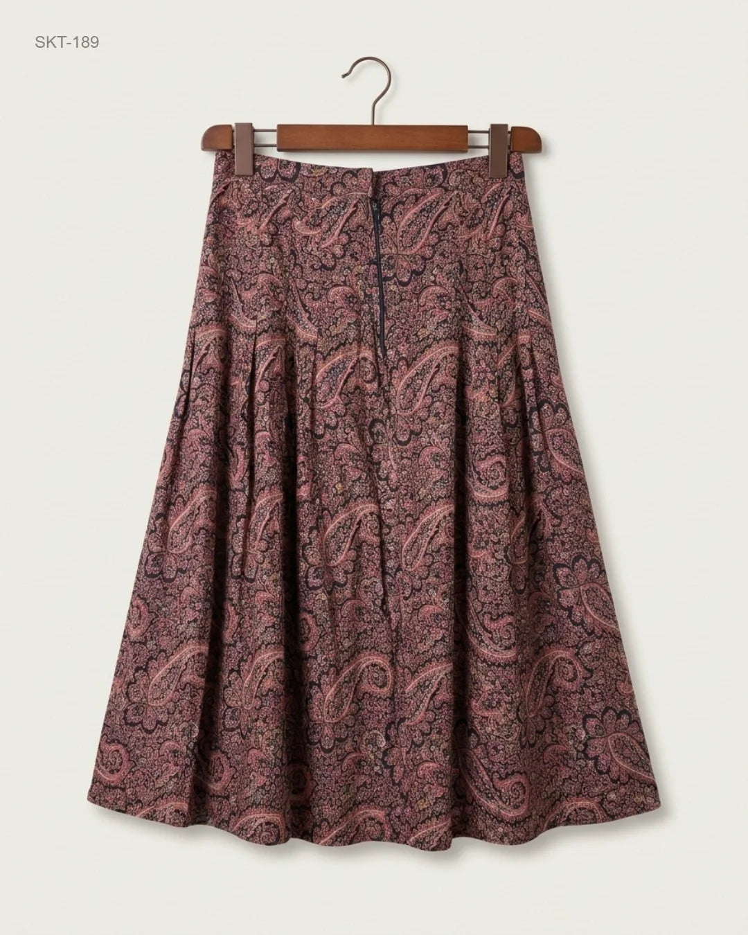 Women's skirts | ST MICHAEL | Preloved Branded | Maroon Viscose | Premium | OTS Thrift Store Islamabad Pakistan