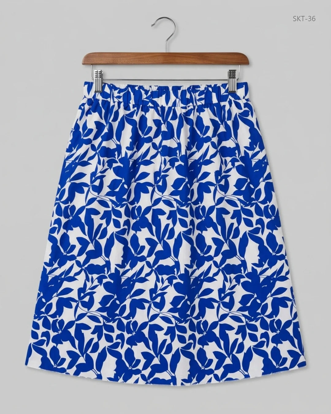 Preloved Premium Women's skirts by Shein, Blue & White Polyester for - OTS Thrift Shop Karachi Pakistan