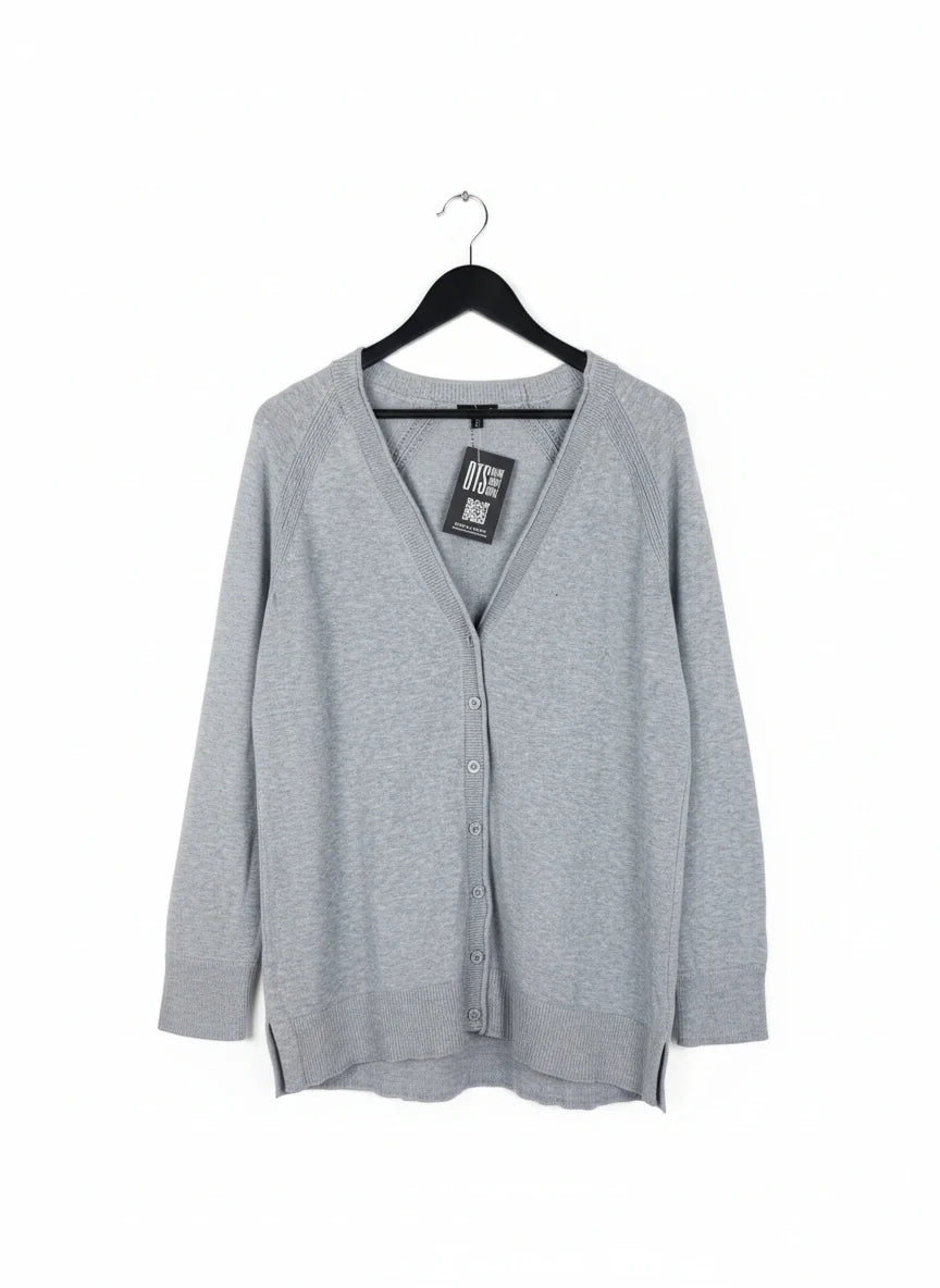 Premium Condition Winter Cardigans & Sweaters | Preloved Cut label | Gray Cotton | Thrift Shop for Women Karachi Pakistan | OTS