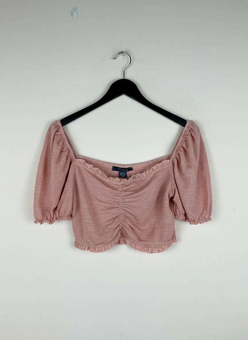 Premium Condition Winter Crop Tops | Preloved Primark | Teapink Polyester | Thrift Shop for Women Karachi Pakistan | OTS