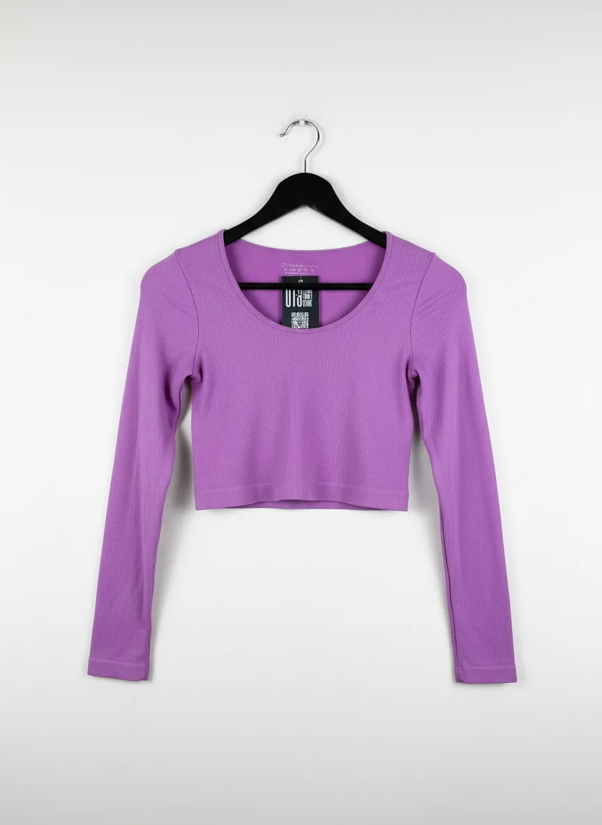 UK Imported secondhand Winter Crop Tops - Primark brand, Lavender Nylon, Excellent condition, for Women - Online Thrift Store Lahore Pakistan