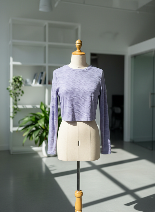 Purple Winter Crop Tops by PRIMARK (WWCT-206)