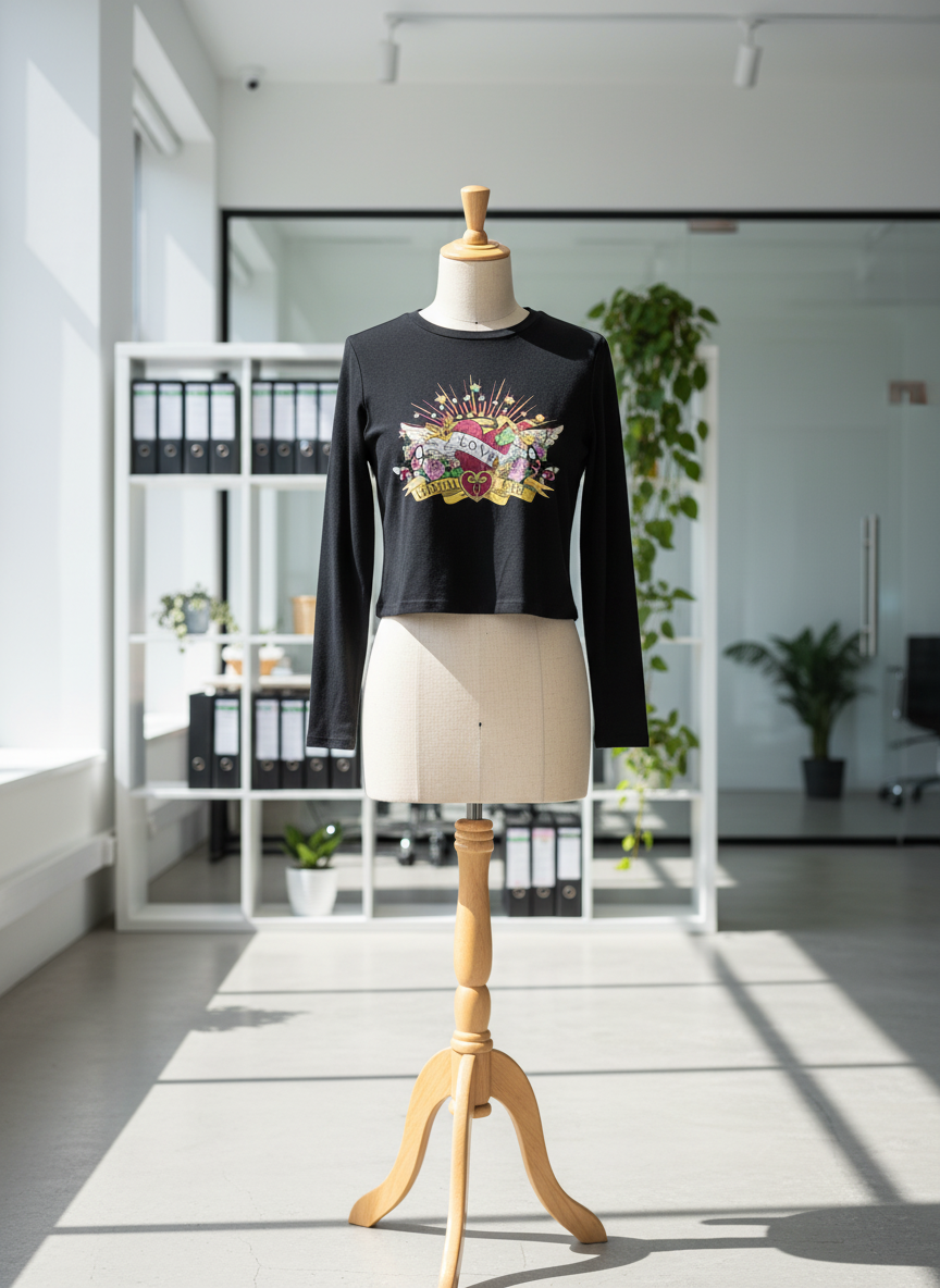 Black Winter Crop Tops by PRIMARK (WWCT-21)