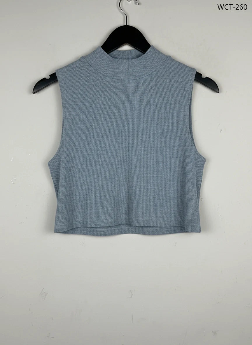 Shop Premium Winter Crop Tops by Sparkle & Fade | Preloved Branded Clothes | Grey Cotton | Women | OTS Thrift Store Karachi Pakistan