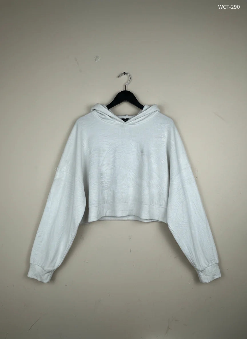 Winter Crop Tops | Disney | Preloved Branded | White Polyester | Excellent | OTS Thrift Store Islamabad Pakistan