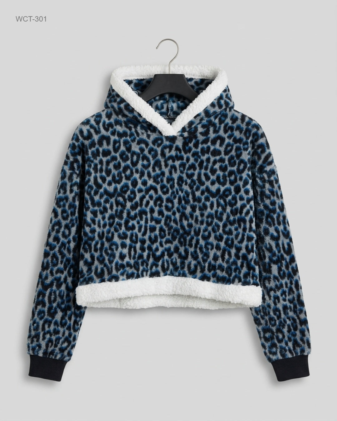 Winter Crop Tops | STUDIO | Preloved Branded | Blue Polyester | Premium | OTS Thrift Store Karachi Pakistan