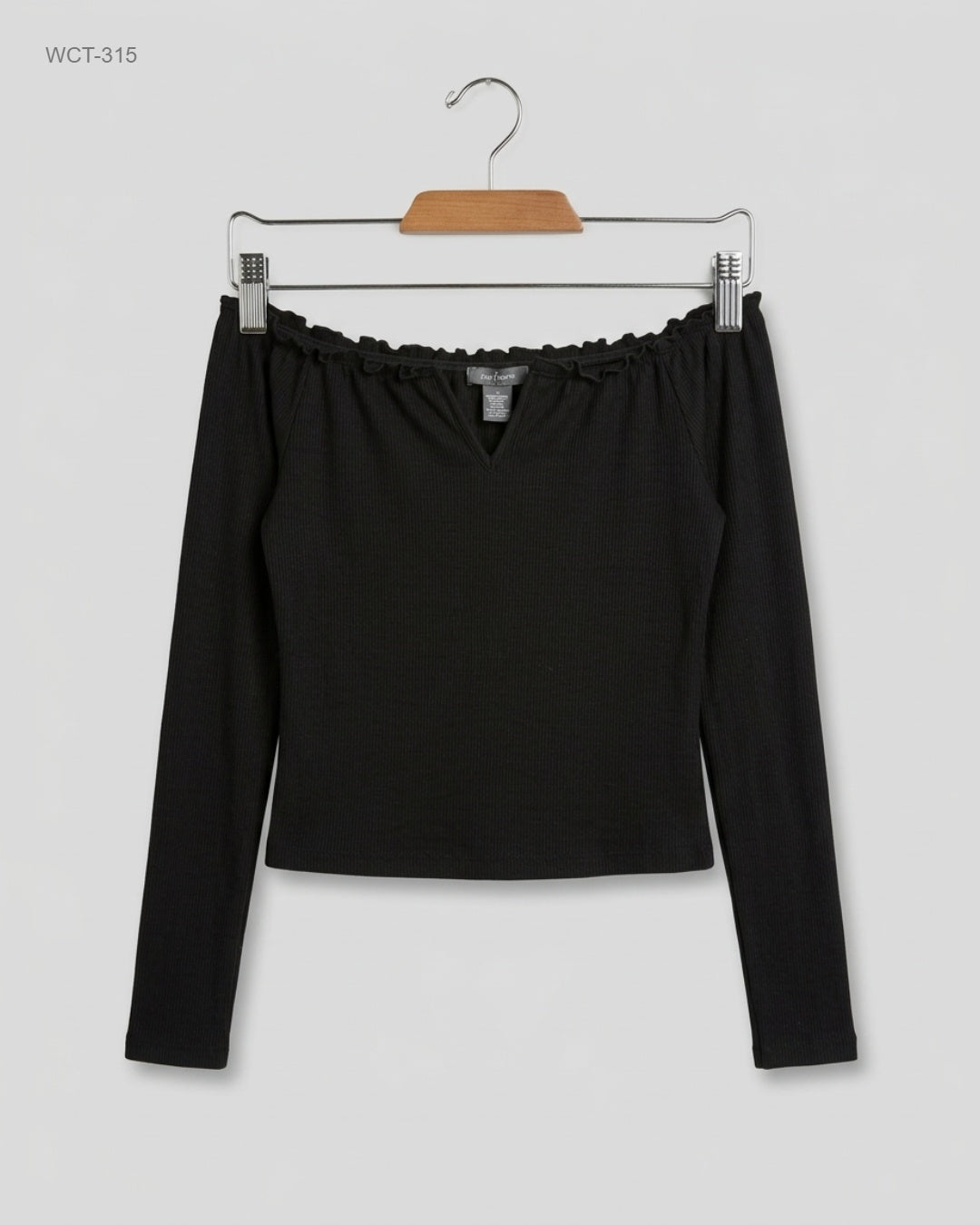 Winter Crop Tops | Primark | Preloved Branded | Black Cotton | Premium | OTS Thrift Store Islamabad Pakistan