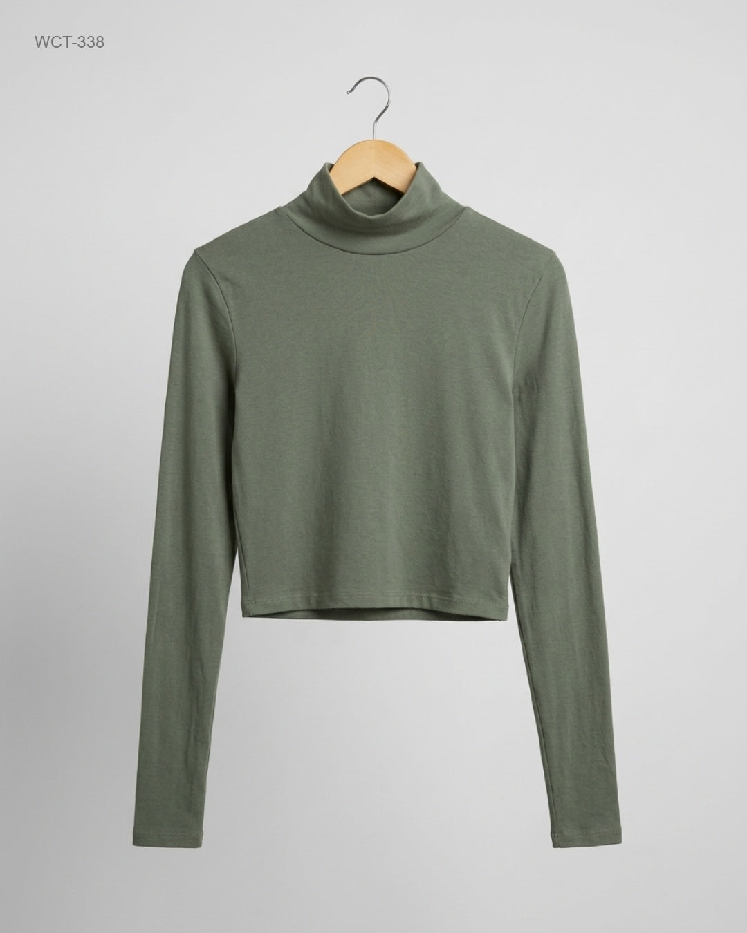 Preloved Excellent Winter Crop Tops by Zara, Green Cotton for Womens - OTS Thrift Shop Islamabad Pakistan