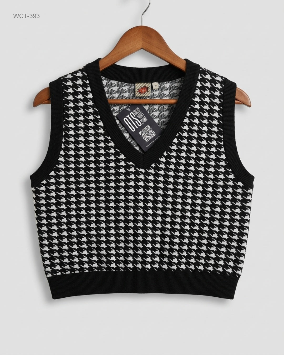 Premium Condition Winter Crop Tops | Preloved CUT LABEL | Black & White Polyester | Thrift Shop for Womens Peshawar Pakistan | OTS