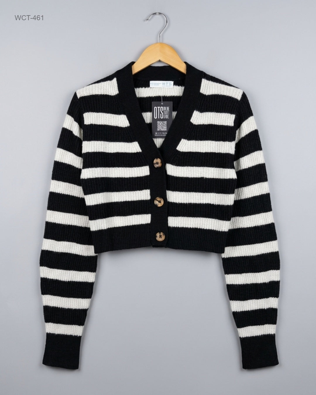 Premium Condition Winter Crop Tops | Preloved Primark | Black & White Polyester | Thrift Shop for Womens Karachi Pakistan | OTS