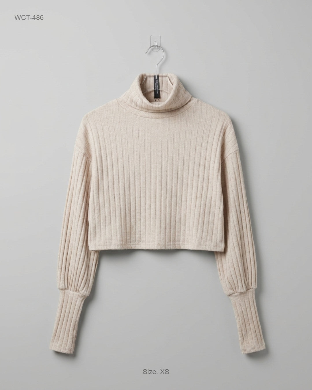 SHEIN Beige Cropped Turtleneck Sweater buy preloved clothing online Pakistan