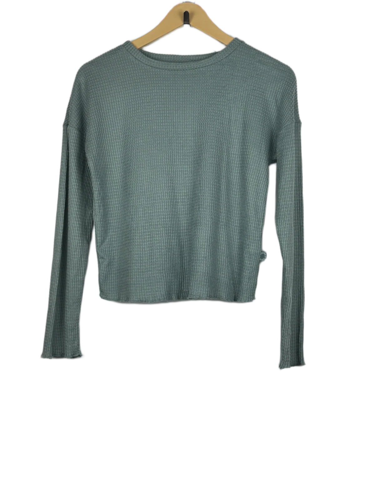 Winter Crop Tops | Primark | Preloved Branded | Ice Blue Polyester | Premium | OTS Thrift Store Islamabad Pakistan